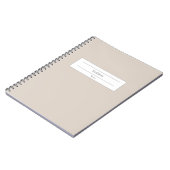 名前をカスタムすると学校のテーマのハードカバーノートブック ノートブック (左側)