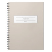 名前をカスタムすると学校のテーマのハードカバーノートブック ノートブック (正面)