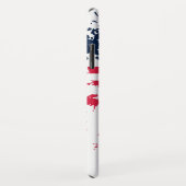 名前をカスタムすると州|米国グランジ国旗 Case-Mate iPhoneケース (裏面/右)