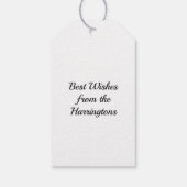 名前をカスタムすると年次の卒業 ギフトタグ (裏面)