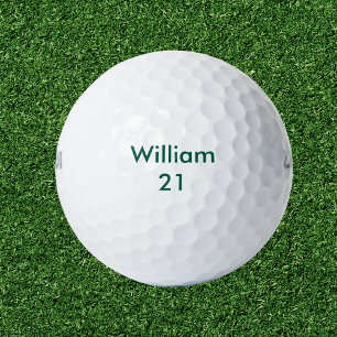 名前をカスタムすると年齢誕生日 ゴルフボール