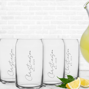 名前をカスタムすると年 ガラス缶