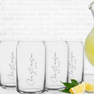 名前をカスタムすると年 ガラス缶