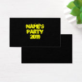 名前をカスタムすると年。パーティー黄色と黒 (デスク)