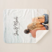 名前をカスタムすると年|盗まれた瞬間 シェルパブランケット (正面(横))