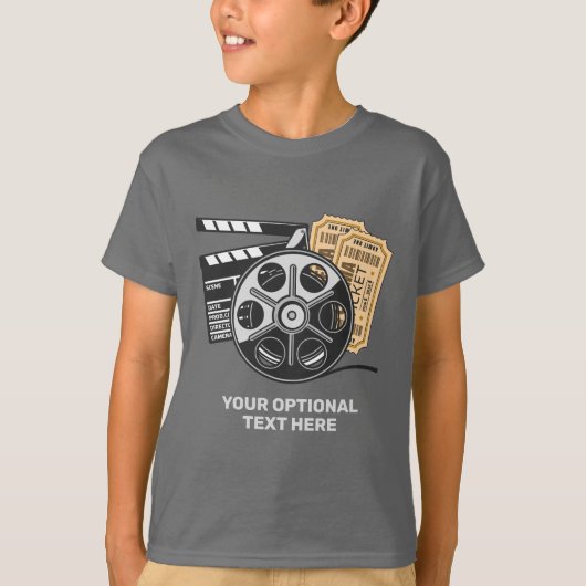 名前をカスタムすると文字ムービー Tシャツ (正面)