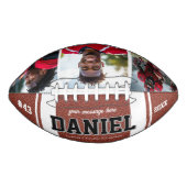 名前をカスタムすると文字写真記念ギフト アメリカンフットボール (正面)