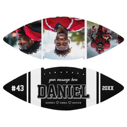 名前をカスタムすると文字写真記念ギフト アメリカンフットボール (パネル)
