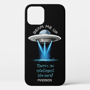 名前をカスタムすると文字UFO宇宙船のケース iPhone 12 PROケース