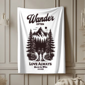 名前をカスタムすると結婚日付の贈り物パーソナライズされた, シェルパブランケット