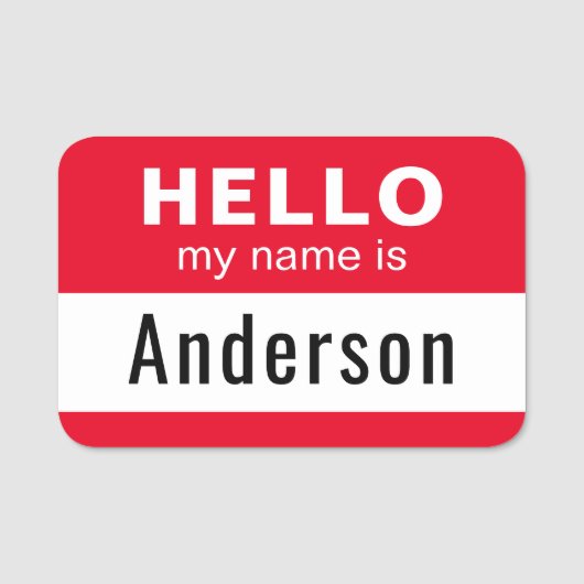 名前をカスタムすると編集可能カラー名タグ 名札 (正面)