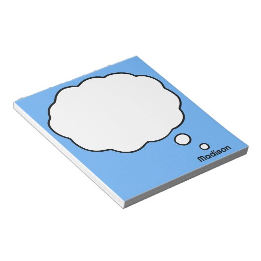 名前をカスタムすると色のバ考えブル ノートパッド (アングル)