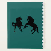 名前をカスタムすると色のプランナーと馬カップル プランナー手帳