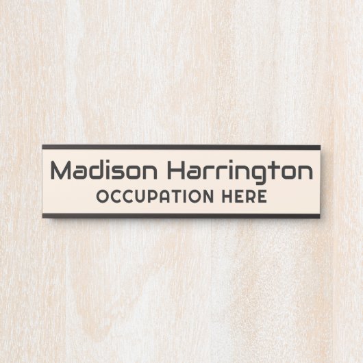 名前をカスタムすると色 サインプレート (正面)