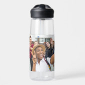 名前をカスタムすると2枚の写真 ウォーターボトル (正面)