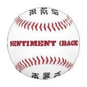 名前をカスタムすると4カスタム写真A03 野球ボール (裏面)