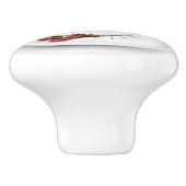 名前をカスタムするによってコーヒーインスパイア陶磁器のノブ セラミックノブ (側面)