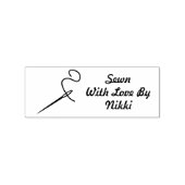 名前をカスタムするにラブバイスタンプで縫い付ける ラバースタンプ (インプリント)