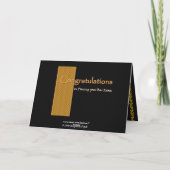 名前をカスタムするのお祝い-司法試験に合格すること カード (裏面)