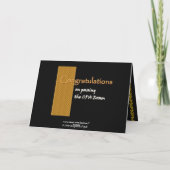 名前をカスタムするのお祝い- CPAの検査 カード (裏面)