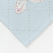 名前をカスタムするのかわいいチワワの子犬 フリースブランケット (角)