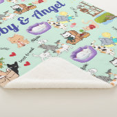 名前をカスタムするのためにあなた又は子供のシェルパ毛布 シェルパブランケット (3/4)