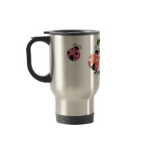 名前をカスタムするのてんとう虫のコーヒー・マグ