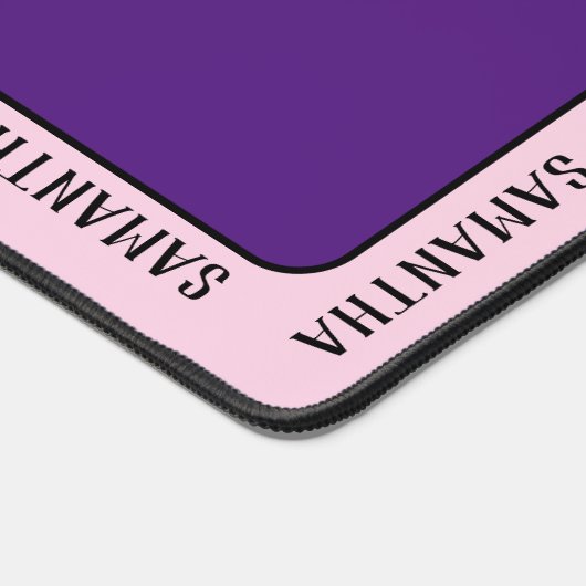 名前をカスタムするのまわりに全パーソナライズされた デスクマット (コーナー)