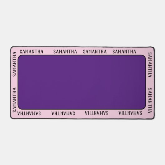 名前をカスタムするのまわりに全パーソナライズされた デスクマット (正面)