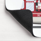名前をカスタムするのアイスクリームのトラックのmousepad マウスパッド (コーナー)