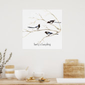 名前をカスタムするのカササギ族は全て ポスター (キッチン)