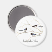 名前をカスタムするのカササギ族は全て マグネット (正面/裏面)