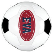 名前をカスタムするのサッカーボールのギフトと色付きロゴ サッカーボール (回転)