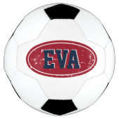 名前をカスタムするのサッカーボールのギフトと色付きロゴ サッカーボール (正面)