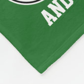 名前をカスタムするのサッカーボールパターンフリースブランケット フリースブランケット (角)