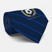 名前をカスタムするのサッカーボール海軍ストライプのなタイ