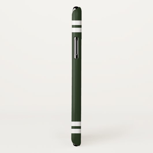 名前をカスタムするのジャージー数体育ストライプ Case-Mate iPhoneケース (裏面/右)