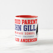 名前をカスタムするのジョンのえら誇りを持ったな親赤 マグカップ (中央)
