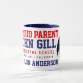 名前をカスタムするのジョンのえら誇りを持ったな親青 マグカップ (中央)