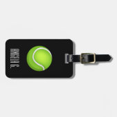 名前をカスタムするのテニス ラゲッジタグ (正面横)