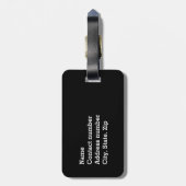 名前をカスタムするのテニス ラゲッジタグ (裏面縦)