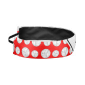 名前をカスタムするのネオン赤いバレーボール アスレチックヘッドバンド (左)