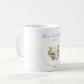 名前をカスタムするのフィギュアスケートのコーチかスケート選手のマグ コーヒーマグカップ (正面左)