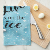 名前をカスタムするのフィギュアスケートのワイプタオル キッチンタオル (四つ折り)