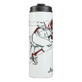 名前をカスタムするのフットボール選手のタンブラー タンブラー (正面)