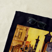 名前をカスタムするのベニス(Venise)のヴィンテージ旅行 ビーチタオル (インサイチュ)