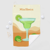 名前をカスタムするのマルガリータのゴルフタオル ゴルフタオル (インサイチュ)