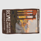 名前をカスタムするのローマイタリアのヴィンテージ旅行 ゴルフタオル (横)