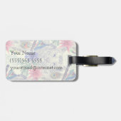 名前をカスタムするのヴィンテージのインドのスタイルのトラパターン ラゲッジタグ (裏面横)