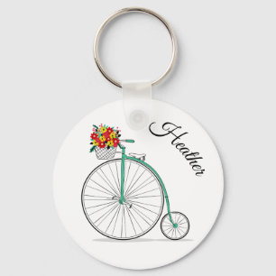 名前をカスタムするの一輪車のバイクKeychain キーホルダー